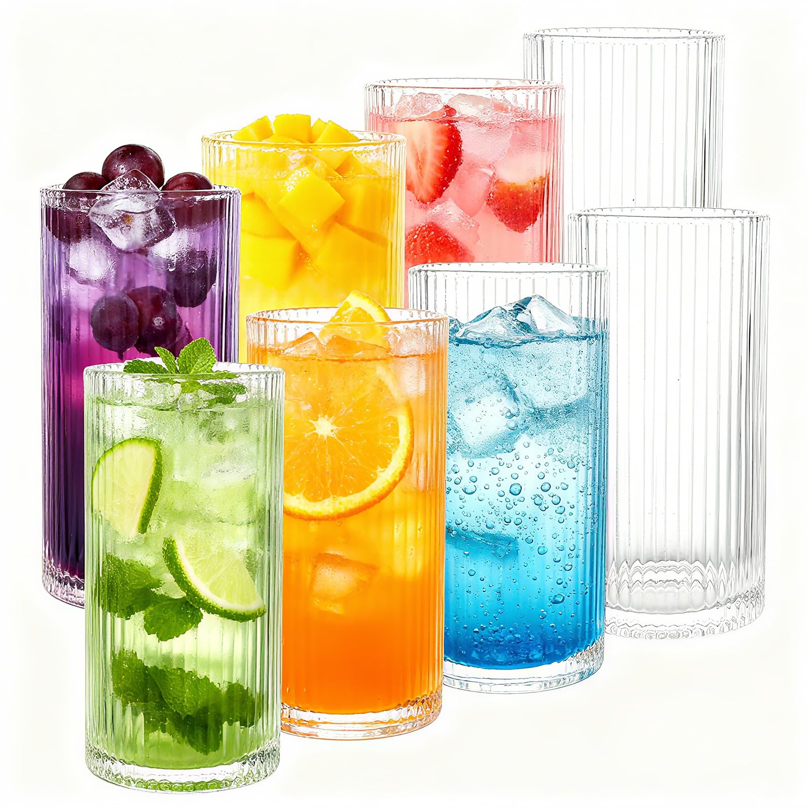 CYEER 8 vasos largos de 360 ml