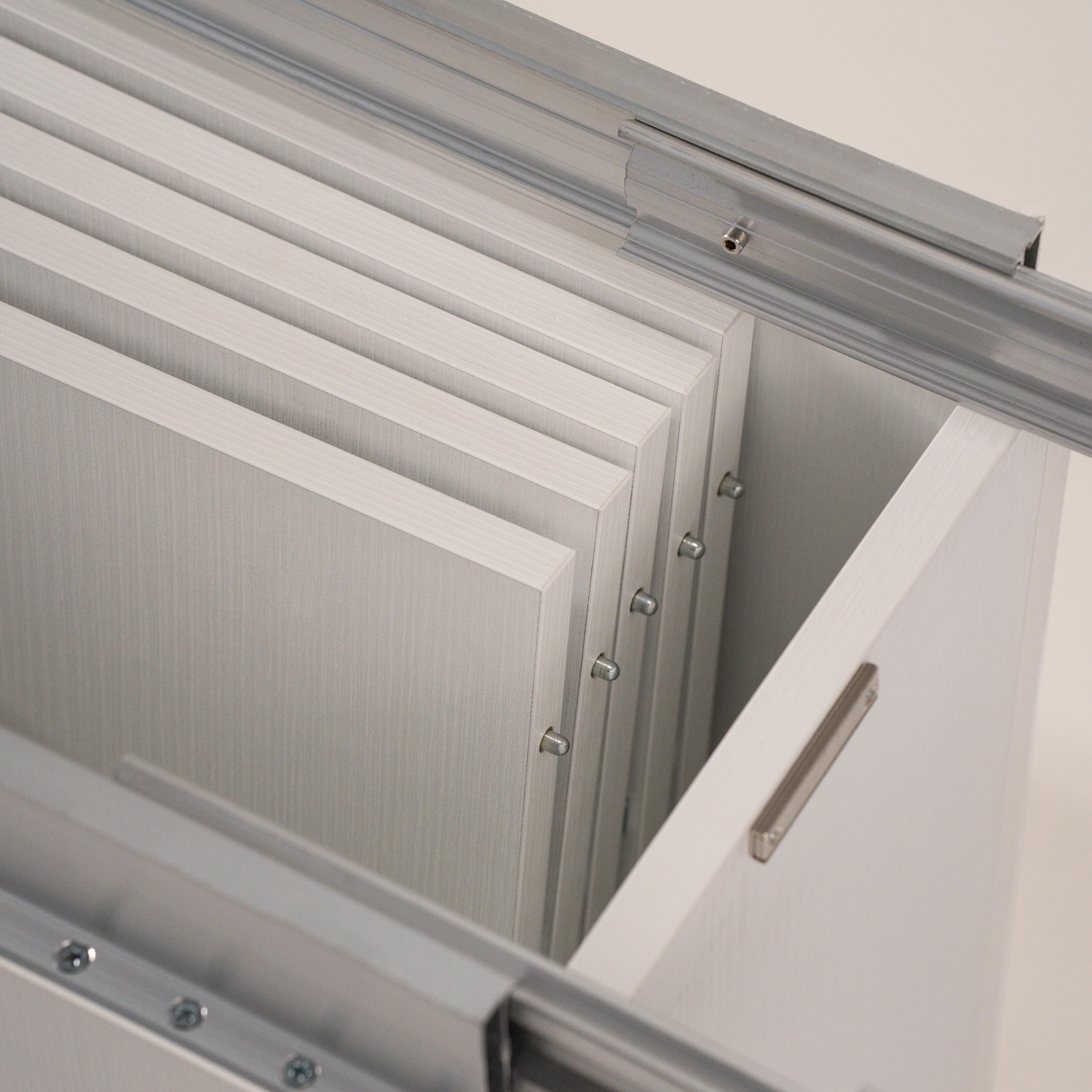 MOBILI FIVER, Banc Extensible X 67,5(292) x35,6 cm, Frêne Blanc