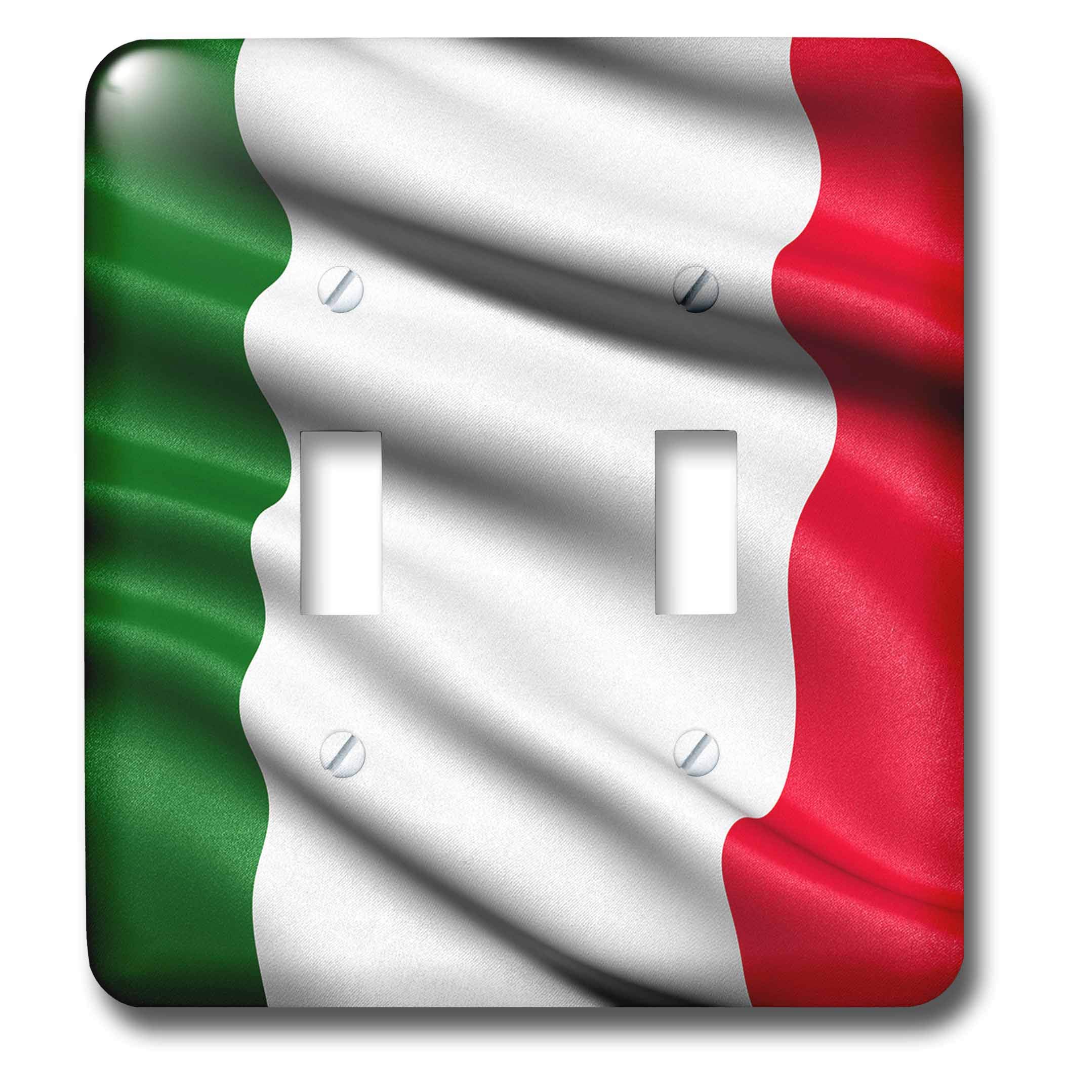Placa de interruptor de la bandera de Italia para decorar tu cocina italiana 3dRose