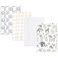 Vista 130 de Hudson Baby - Paños unisex de franela de algodón para bebé, bosque, talla única