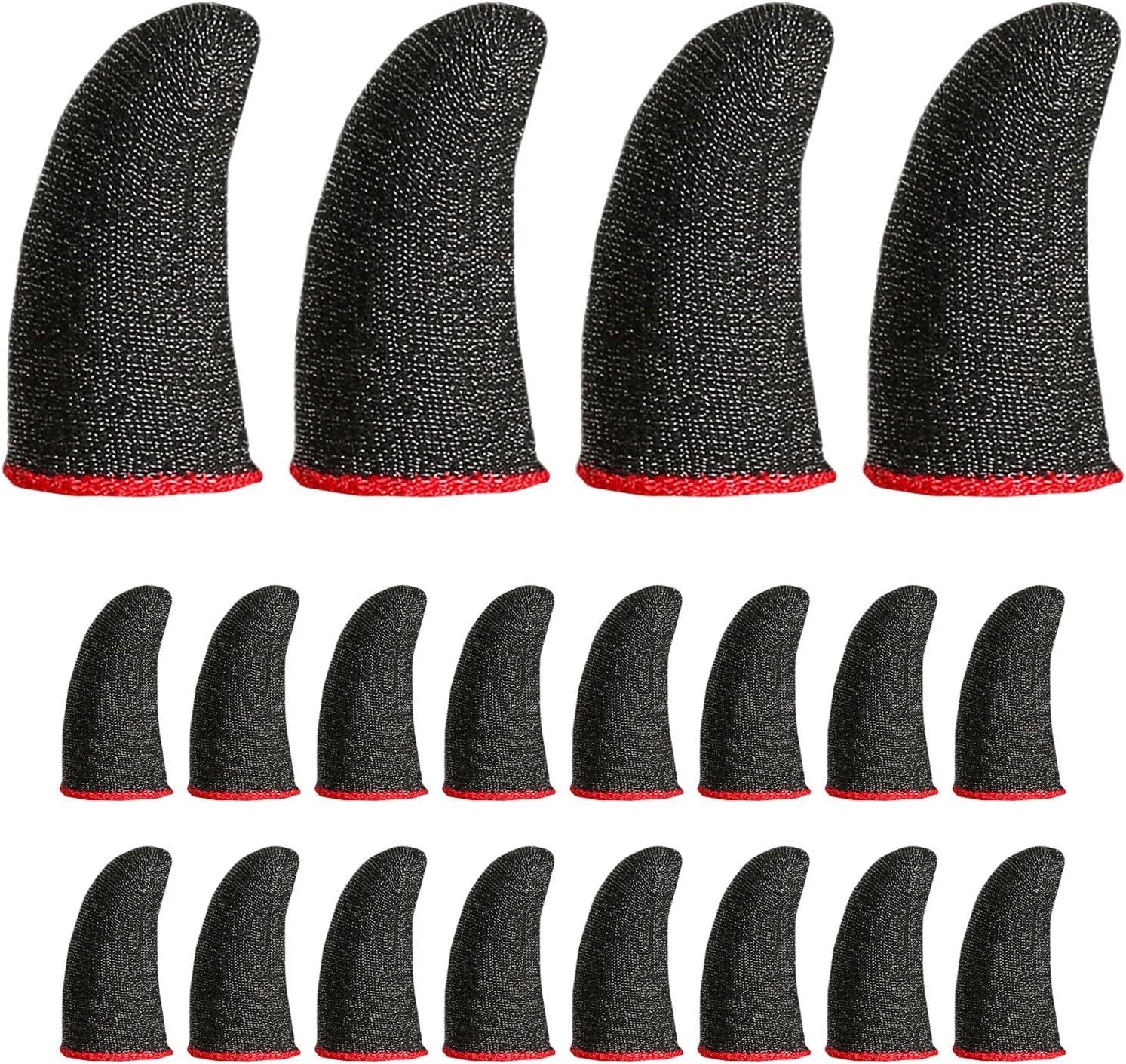 100pcs Finger Sleeve for Gaming - Game Controller Thumb Sleeve Breathable Anti Sweat Finger Covers Gaming Glove for Touchscreen Mobile Phone Game