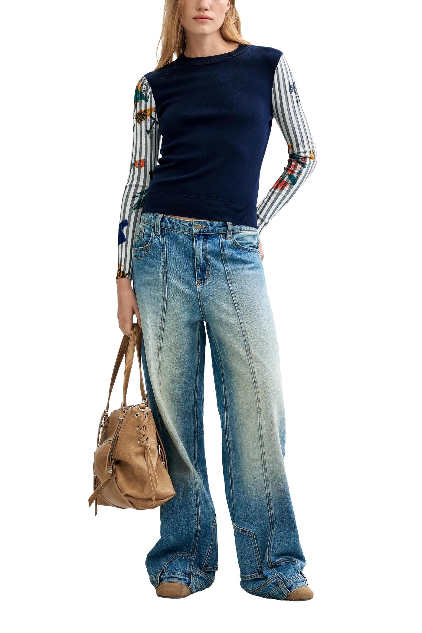desigual Jers_Marino Jersey Mujer