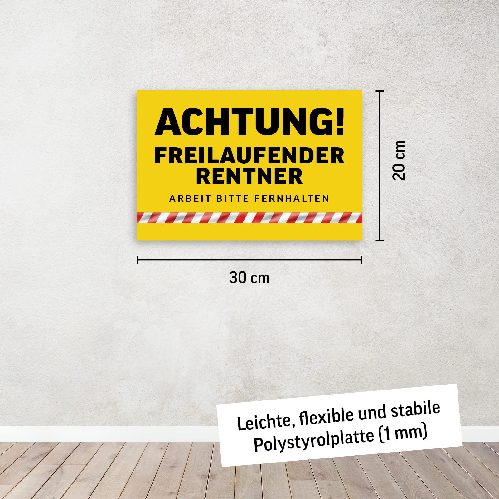 Cartello Per Parcheggio Riservato Al Pensionato – 30x20 Cm, Targa Divertente Per Festa Di Addio - 2