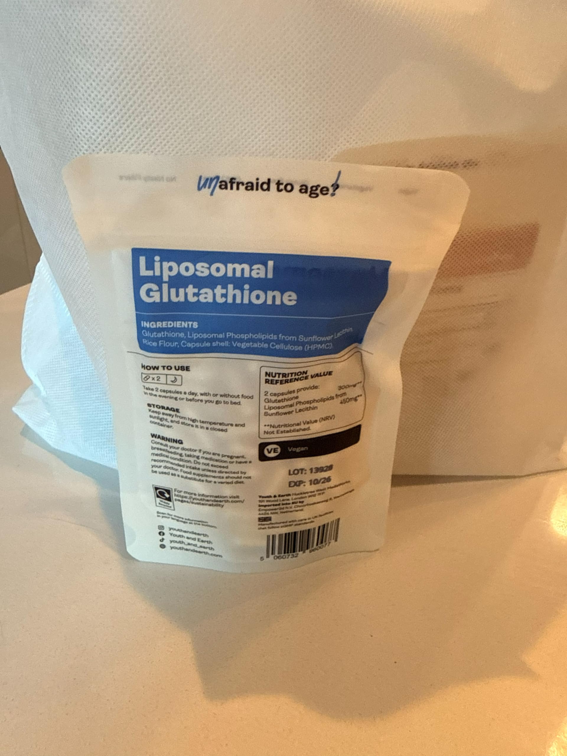youth and earth glutathione & Liposomal Max Strength 300mg (60 Capsules) | Award Winning Liposomal Glutathione Supplement | Anti-Aging Powerhouse, Detoxes Brain | Supports Cellular Defence Amount:100mg Tirzepatide / Glycine – биохакинг
