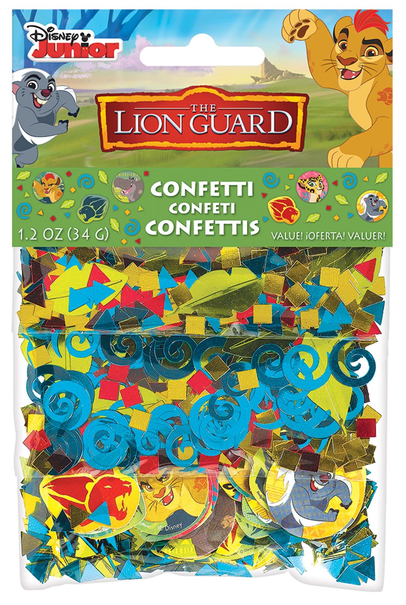 Amscan 361667 Disney© "The Lion Guard" Value Confetti, 1 pack, Party Favor