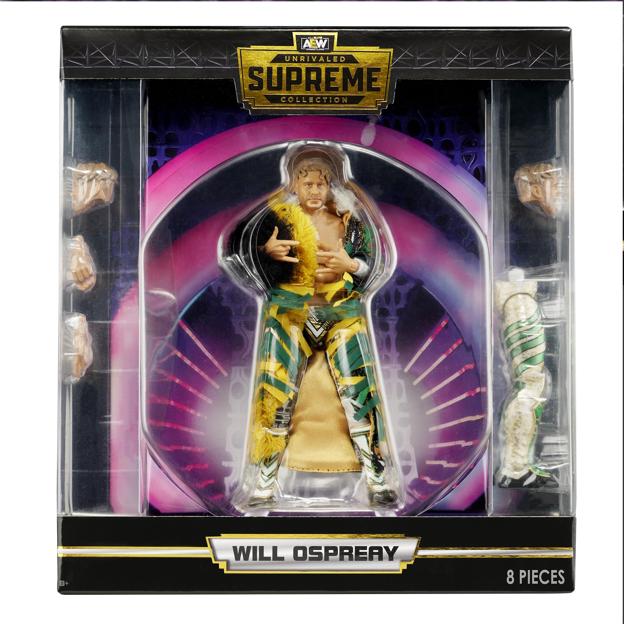 Amazon.com: AEW Will Ospreay (Green & Yellow) Supreme Exclusive