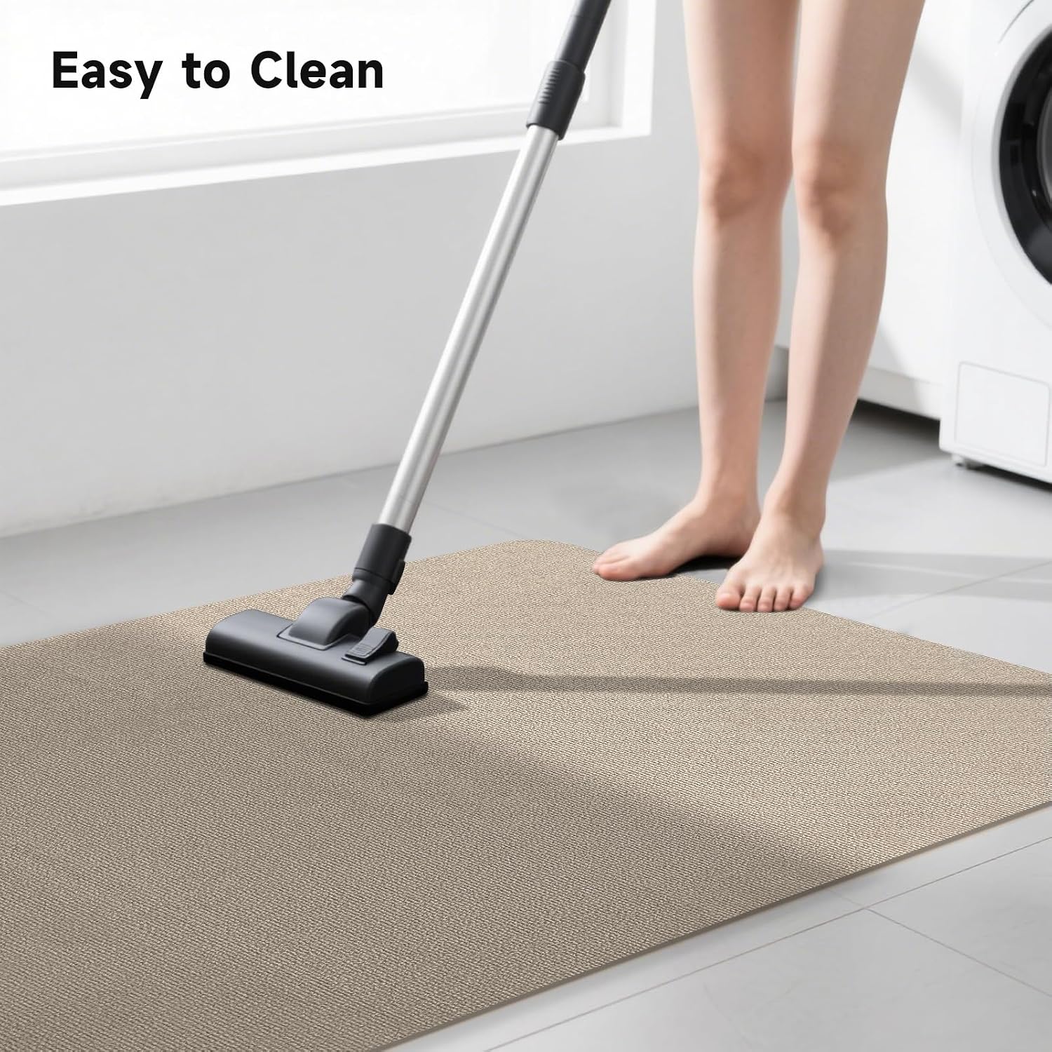 Desk Chair Mat for Hardwood Floor, 36" x 47" Heavy Duty Office Floor Mat for Rolling Chairs, Anti Slip, Computer Chair Desk Mats for Gaming & Home (Light Camel)