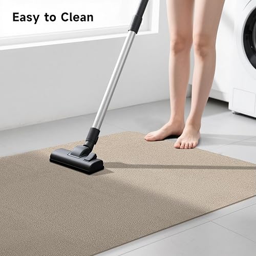 Vista 24 de SHAREWIN Tapete negro para silla de oficina, tapetes duraderos para sillas de escritorio para suelos de madera dura y azulejos, debajo de las sillas