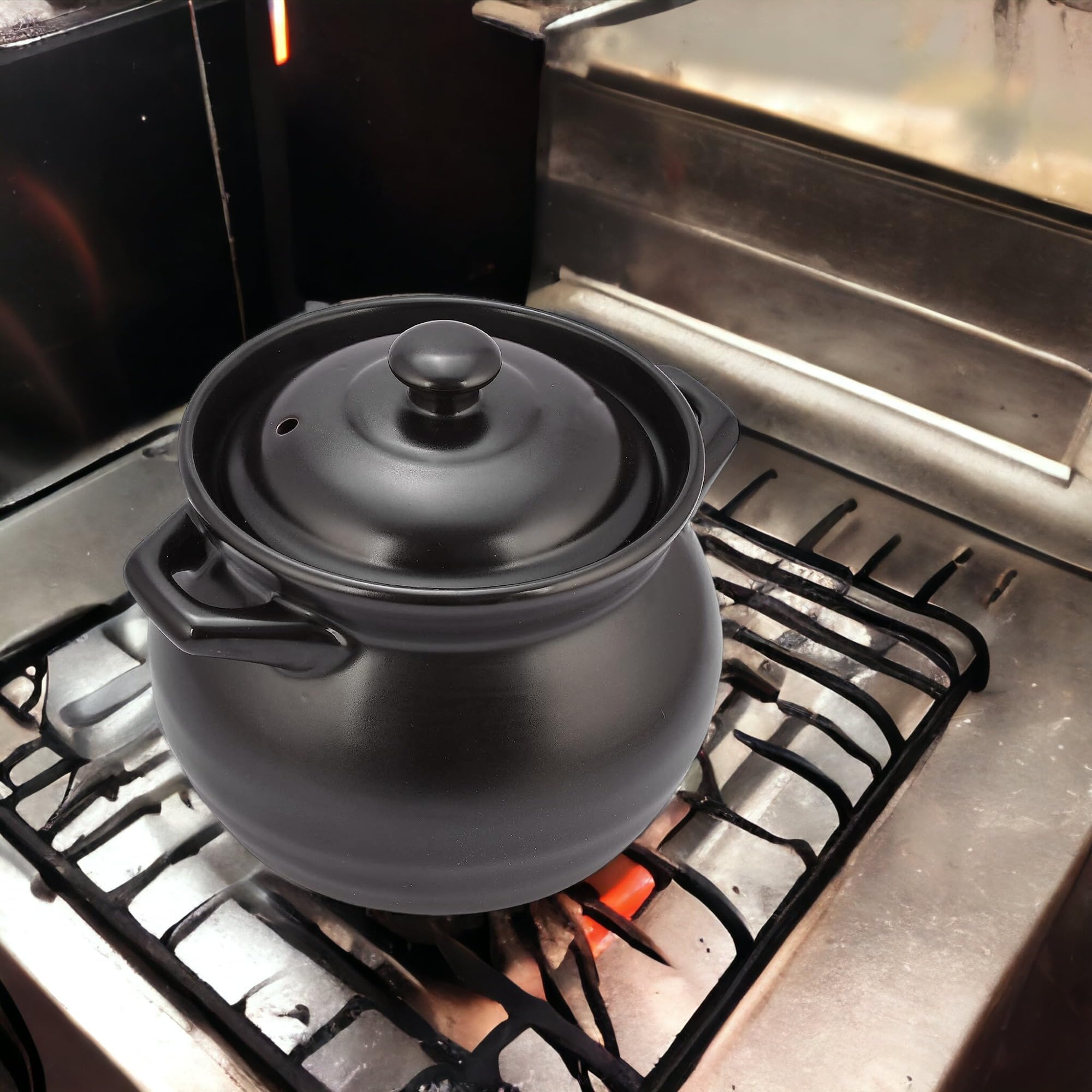 SkyKey Enigma Cooking Pot Cookware Set, 2500 ML (Set of 1) (Black)