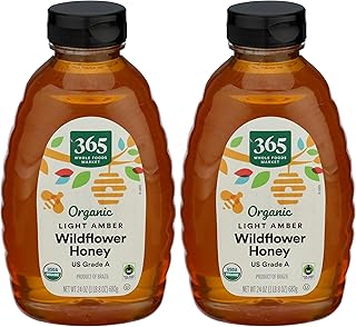 365 by Whole Foods Market, Organic Mountain Forest Light Amber Honey, 24 OZ (Pack of 2)