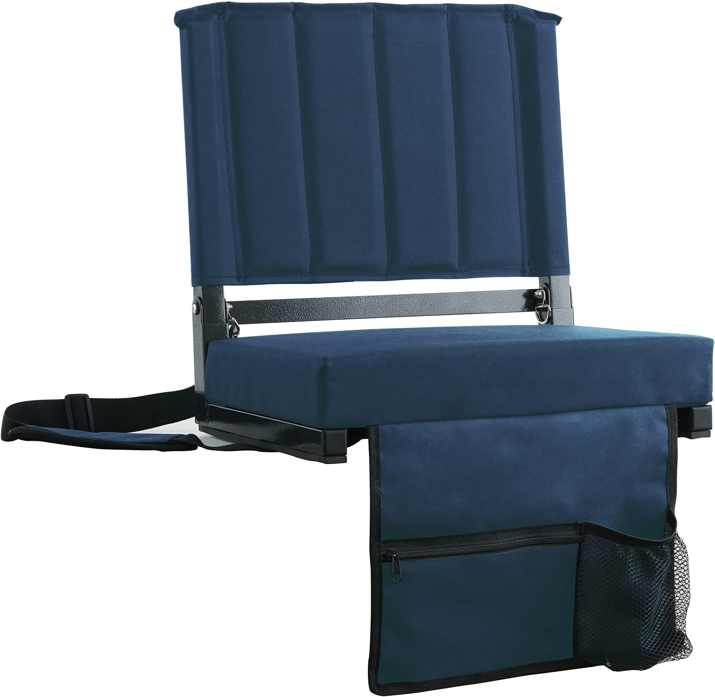 SPORT BEATS Stadium Seats for Bleachers Stadium Chair with Back Support and Wide Padded Cushion-Includes Shoulder Strap and Cup Holder