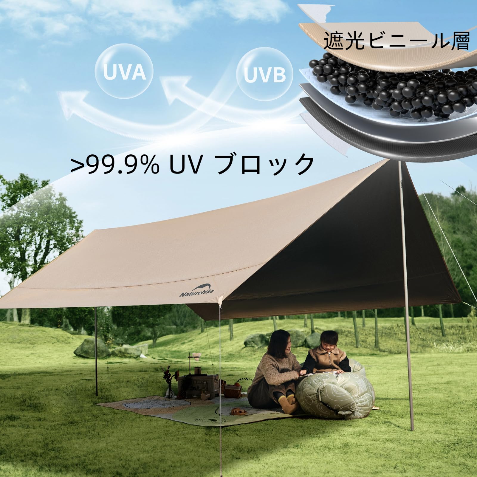 Amazon | Naturehike キャンプ タープ ビニール UVプロテクション