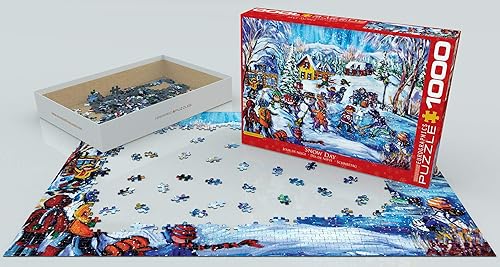 Miniatura 3 de EuroGraphics Rompecabezas del día de la nieve (1000 piezas)