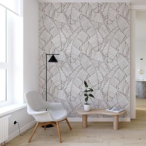 Miniatura 6 de Mural de pared chinoiserie pelar y pegar, papel tapiz autoadhesivo de vinilo texturizado de cuero para dormitorio, sala de estar, decoración de