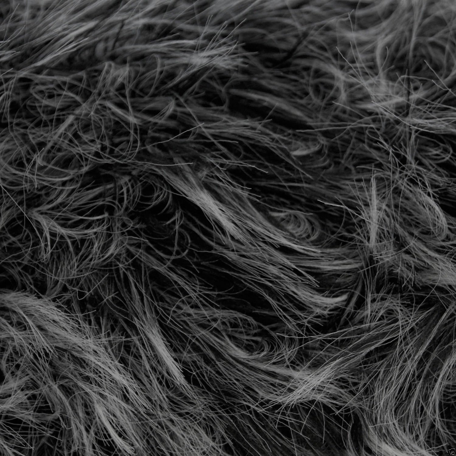James C Brett Faux Fur Knitting Wool/Yarn 100g - H1 Black/White