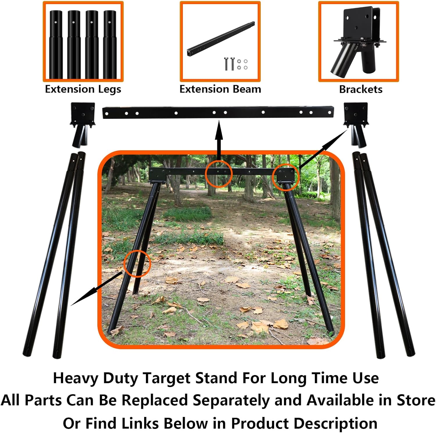 Highwild Steel Target Stand for AR500 Shooting Targets