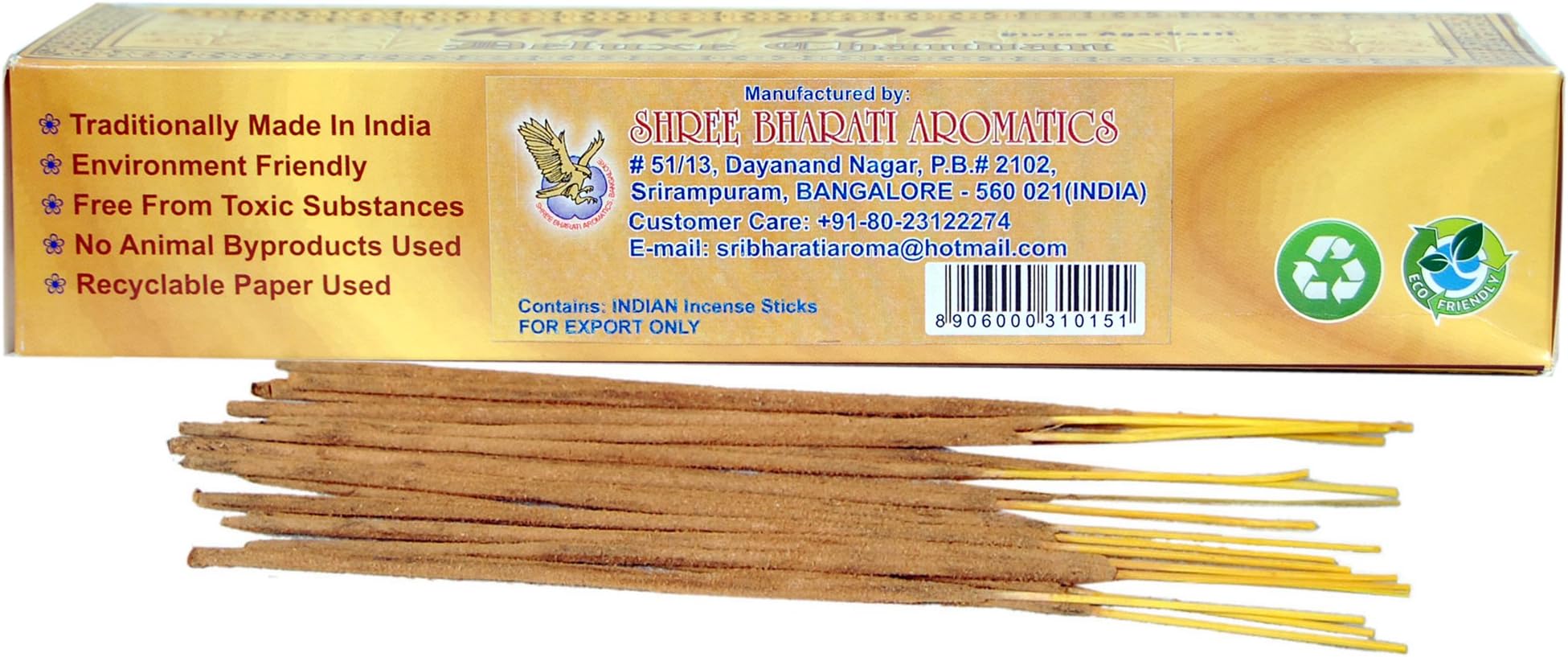 (sandalwood) Incense Sticks Sri Hari Bol Divine Agarbatti (Contain 180 incense Stick in single Packet)
