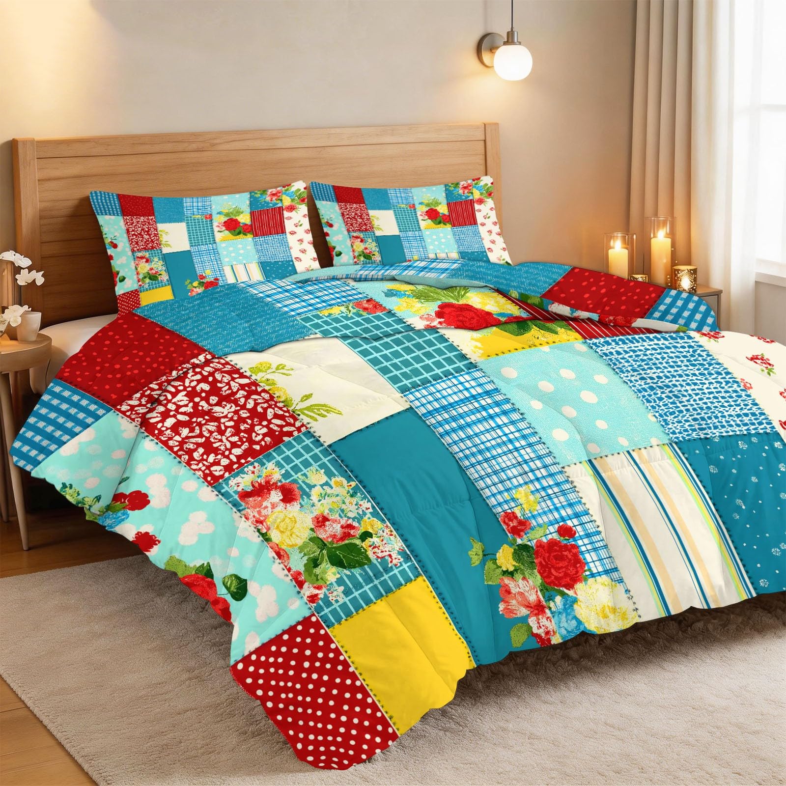 Couette 220 x 240 cm au style floral vintage pour transformer la chambre des filles