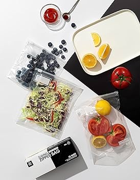 Amazon.com: Pint Slider Storage Bags- 200 Count, Featuring