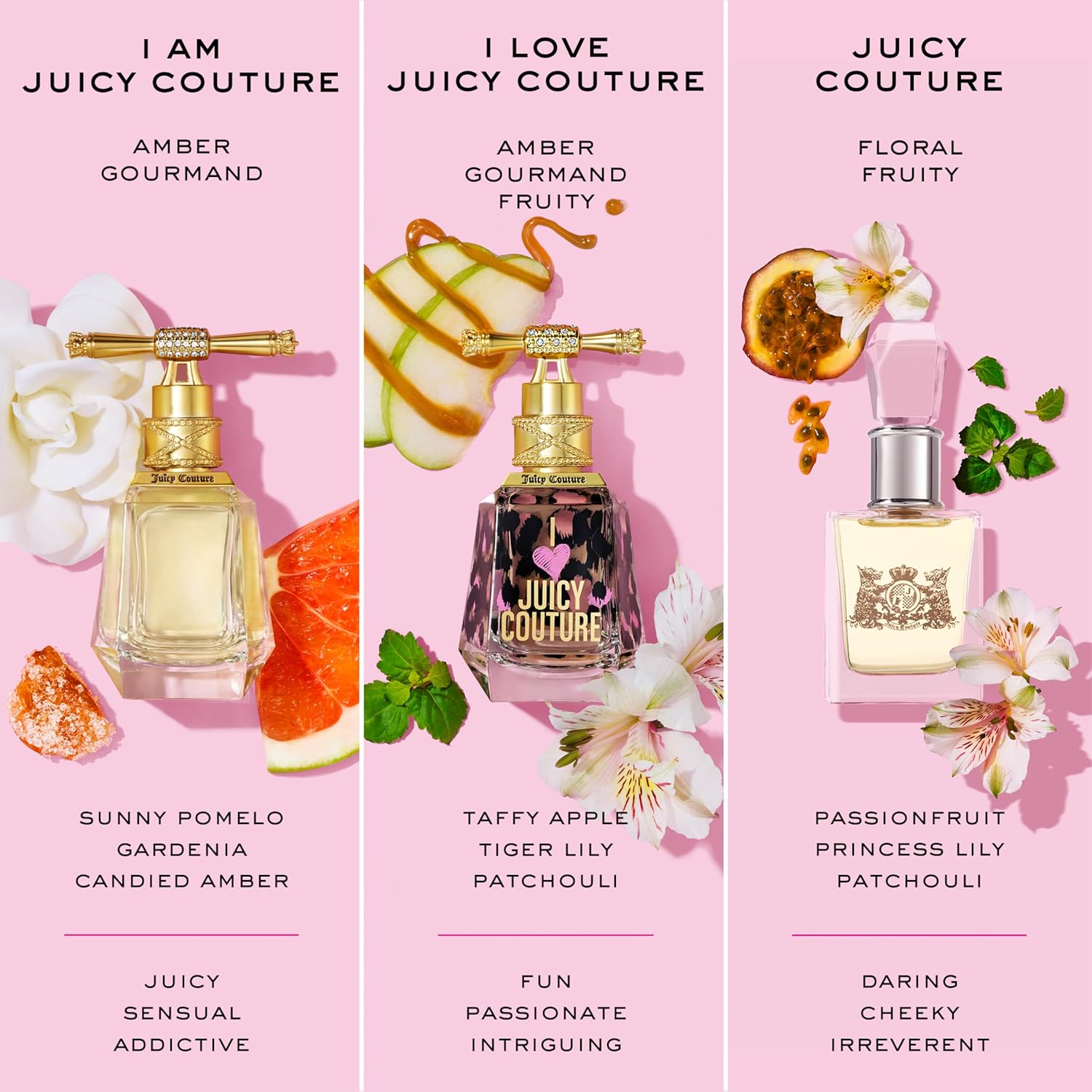 Juicy Couture I Love Juicy Couture Eau De Parfum, Women's Perfume with Notes of Candy Apple, Tiger Lily & Patchouli - Fruity & Floral Perfume for Women, EDP Spray - Image 6