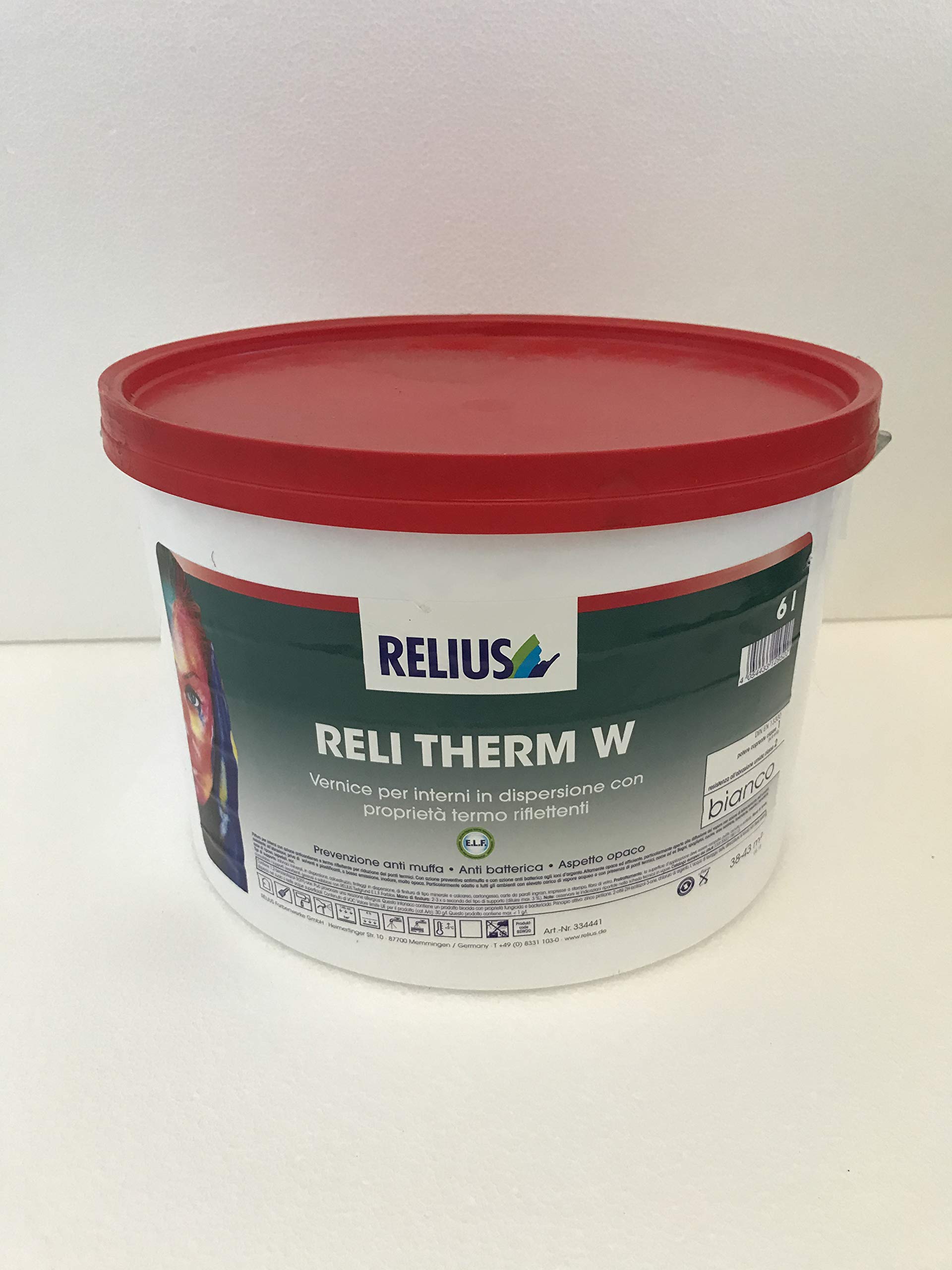 RELIUS RELI THERM W 6 LT TERMO PITTURA ANTI CONDENSA ANTI BATTERICA IONI D'ARGENTO