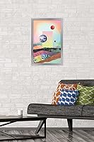 Vista 74 de Trends International Abstract Space Wall Poster with Magnetic Frame