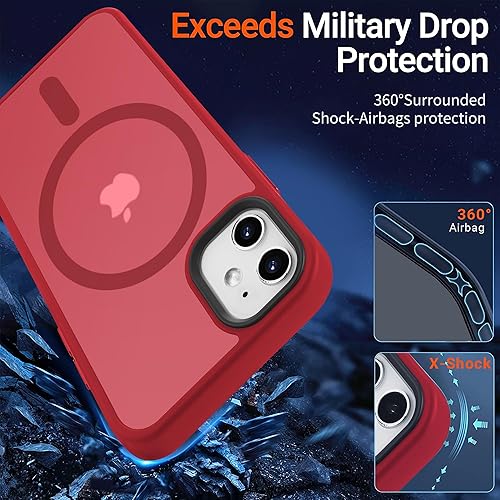 Miniatura 609 de Yriklso Strong Magnetic Case for iPhone 11 [Compatibilty with MagSafe] Protective Shockproof Cover Phone Case for iPhone 11 6.1" Frosted Purple