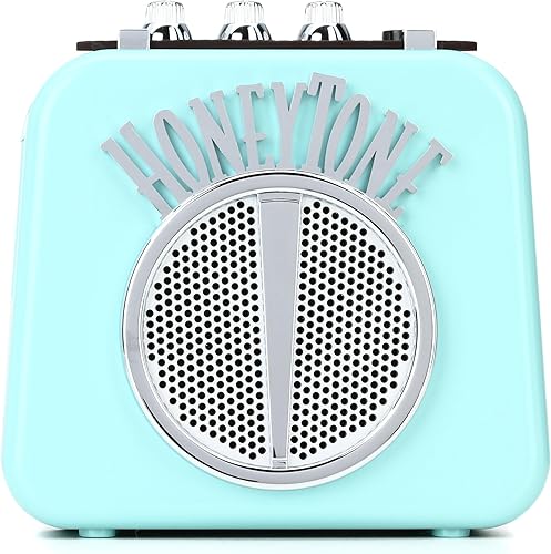 Miniatura 2 de Danelectro Honeytone N-10, amplificador pequeño de guitarra, color aqua