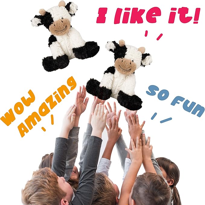 Hopearl Vaca de Peluche Suave 9 Pulgadas Regalo para Niños miniatura 8