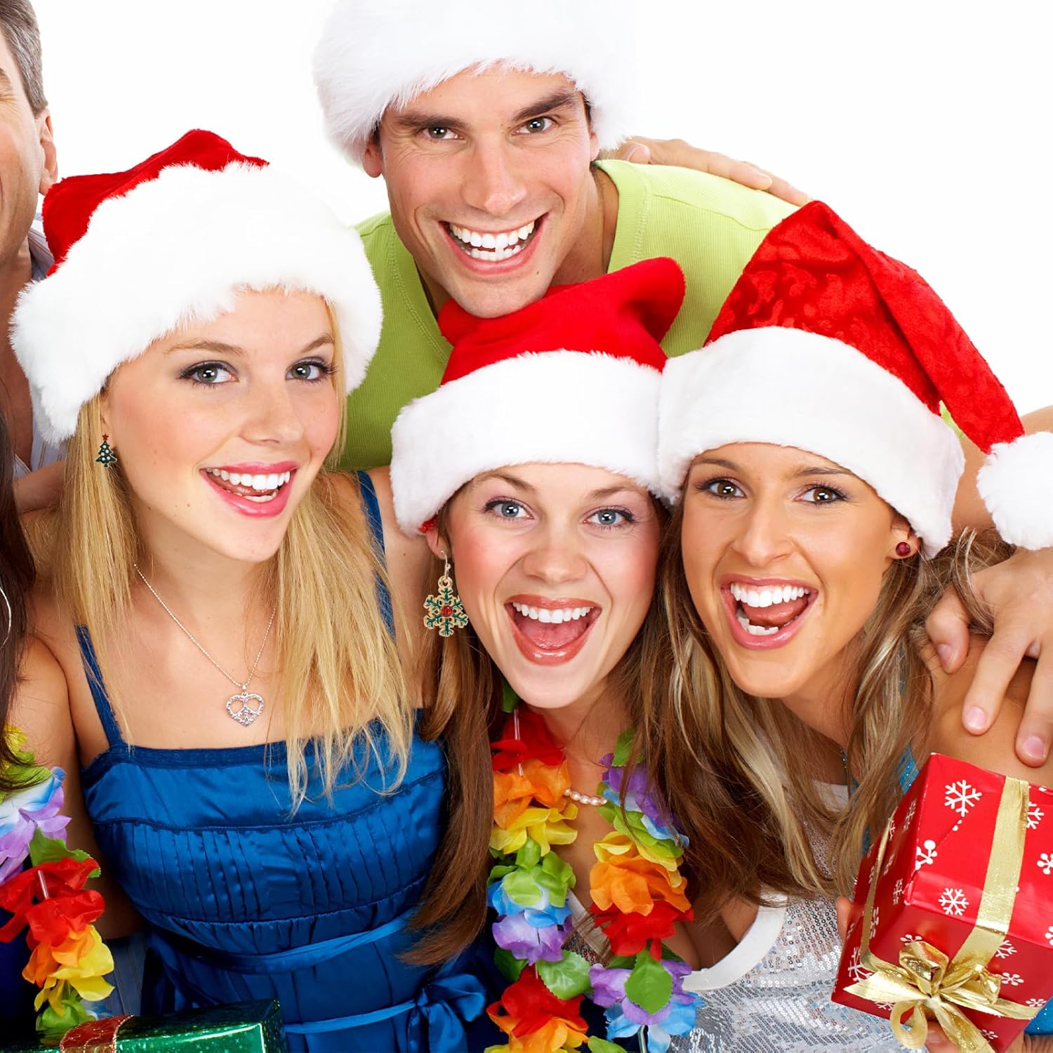 Christmas Earrings Pendant for Women Christmas tree Drop Dangle Earrings Set Lollipop deer gingerbread man - Image 3