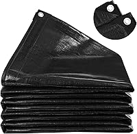 Vista 8 de MYFAMIREA Revestimiento de estanque de 25 x 30 pies, revestimiento de estanque preformado de polietileno de 1.102 in con 22 ojales de borde