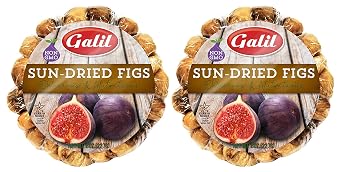 Galil Sun-Dried Figs 8 Ounces Non-GMO, Gluten-Free, Kosher for Passover, No Sugar Added Dried Turkish Figs Pack of 2