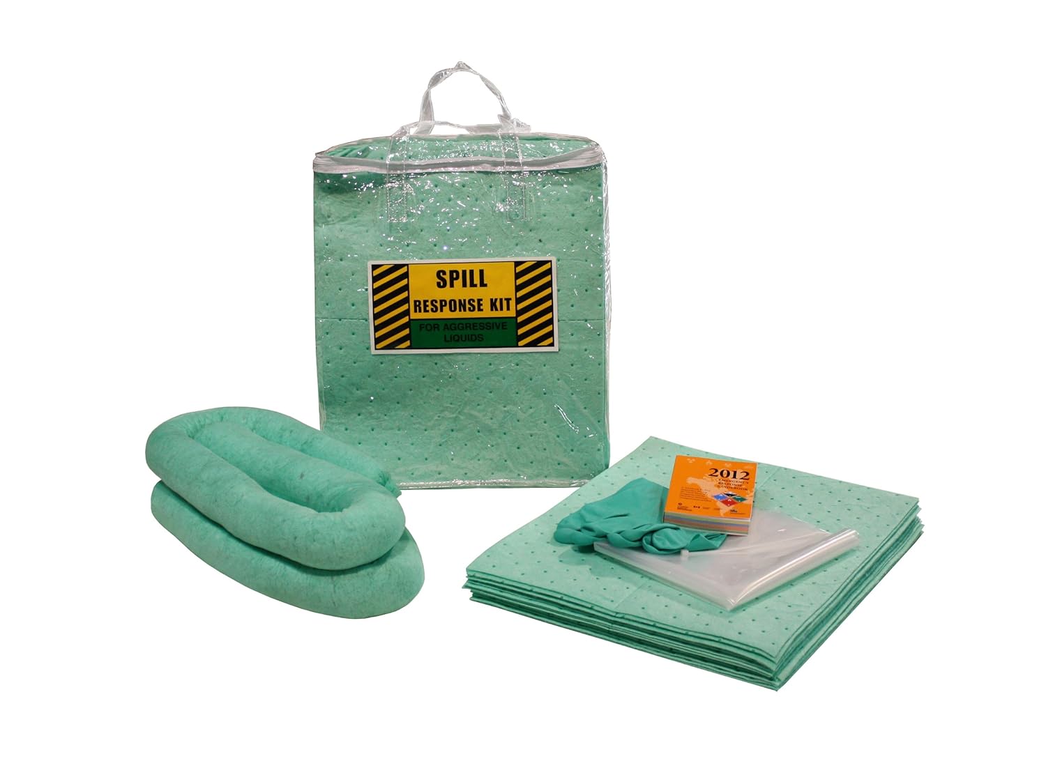 Spill Control 269193 21 Piece Budget Zip Bag Hazmat Aggressive Liquids
