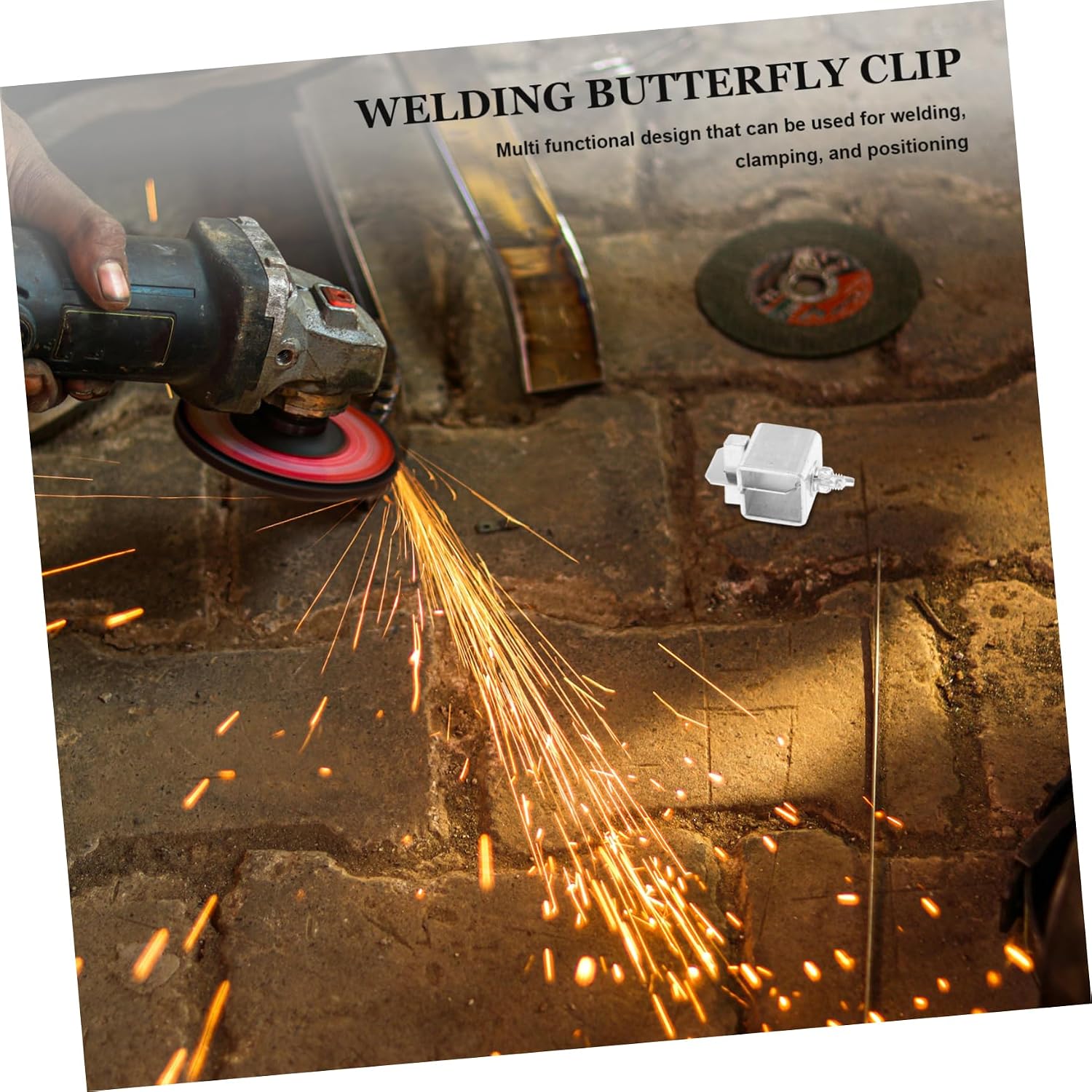 8pcs Heavy Duty Welding Clamps Butt Welding Clips Excellent Electrical Conductivity User-friendly Design for Easy Installation for Automotive and Industrial Use