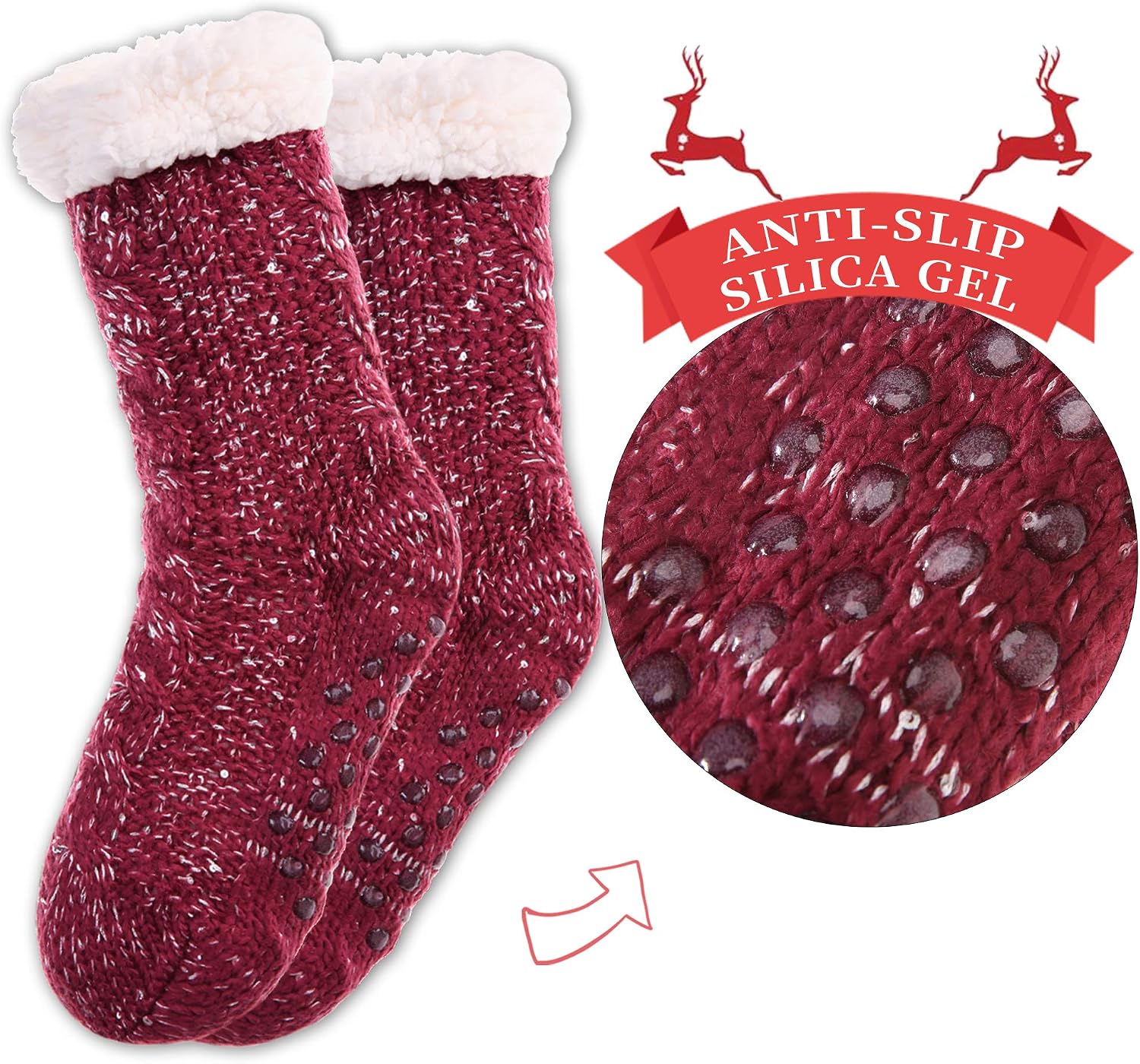SDBING womens Slipper Socks