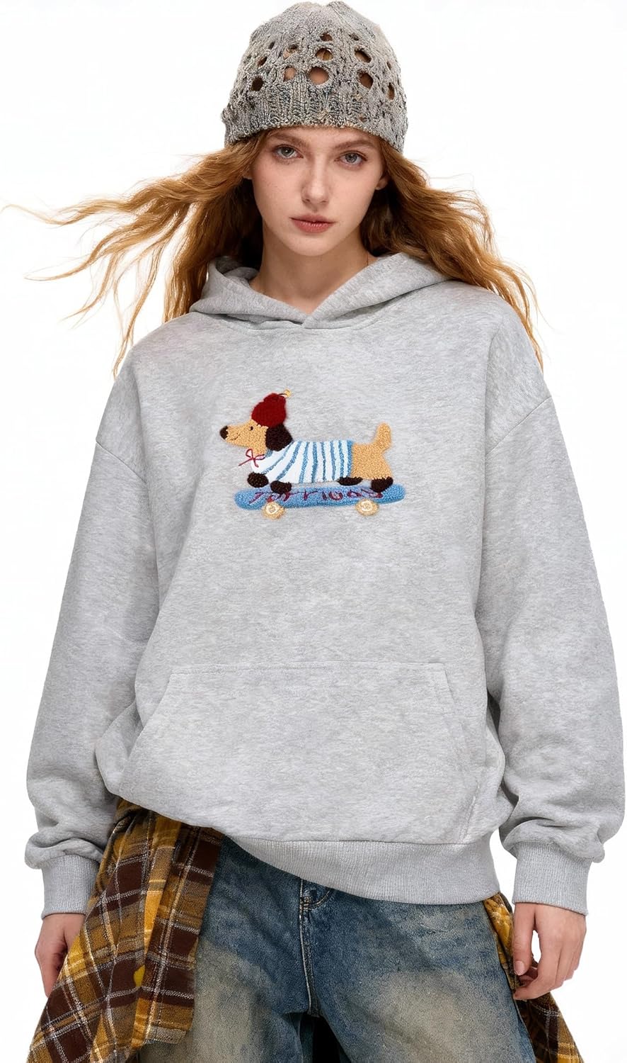 Novelty Hoodies for Women Men Loose Fit Y2k Hooded Sweatshirt Casual Unisex Long Sleeve Pullover Streetwear - Image 9