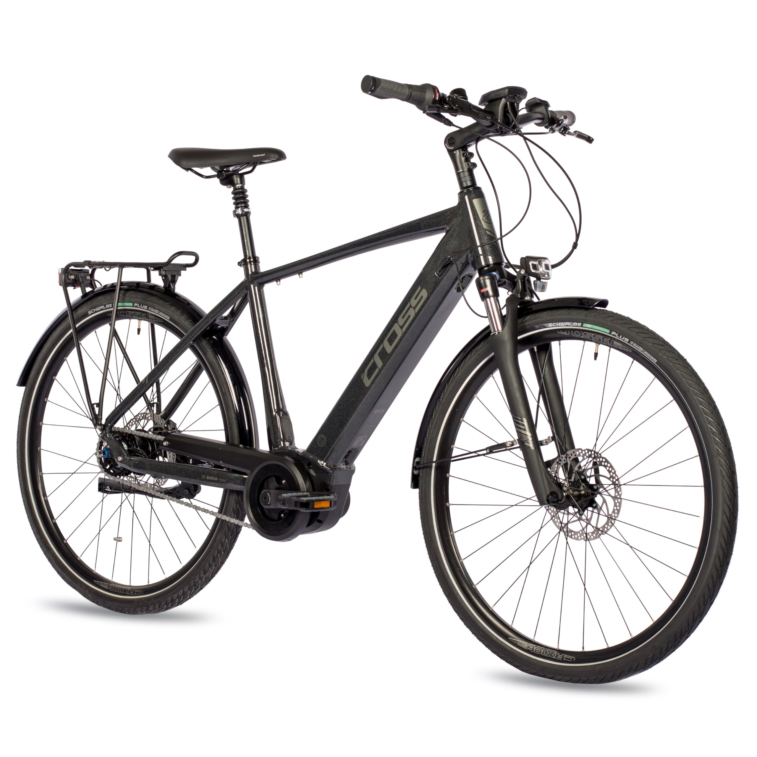 Airtracks 28 Zoll Herren E-Bike City Fahrrad NOVA City Bosch Performance LINE 625Wh 5 x Gang Shimano Nexus Inter - Rahmen 52cm 56cm 60cm