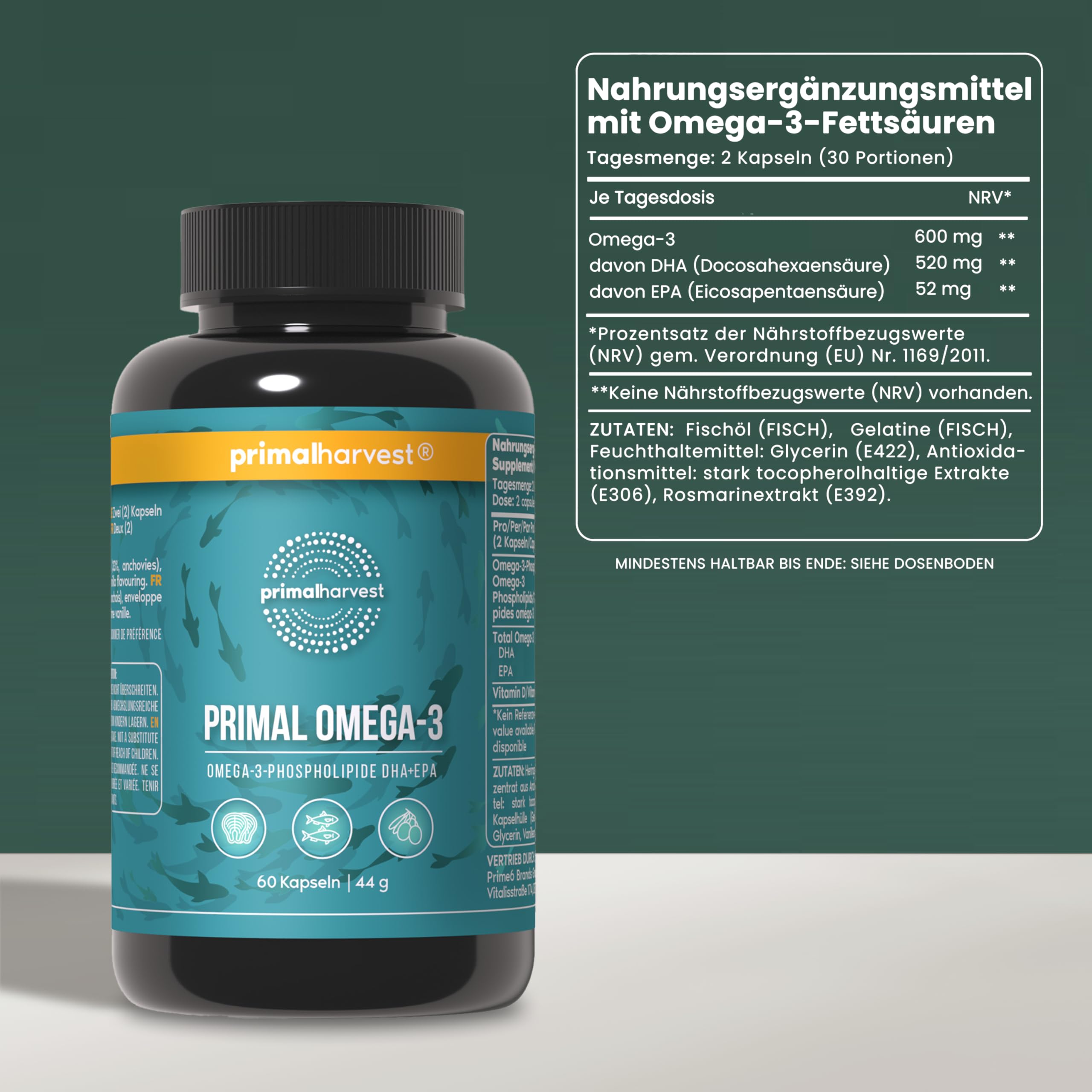 Primal Omega-3 – Tägliches Supplement, gluten- & milchfrei