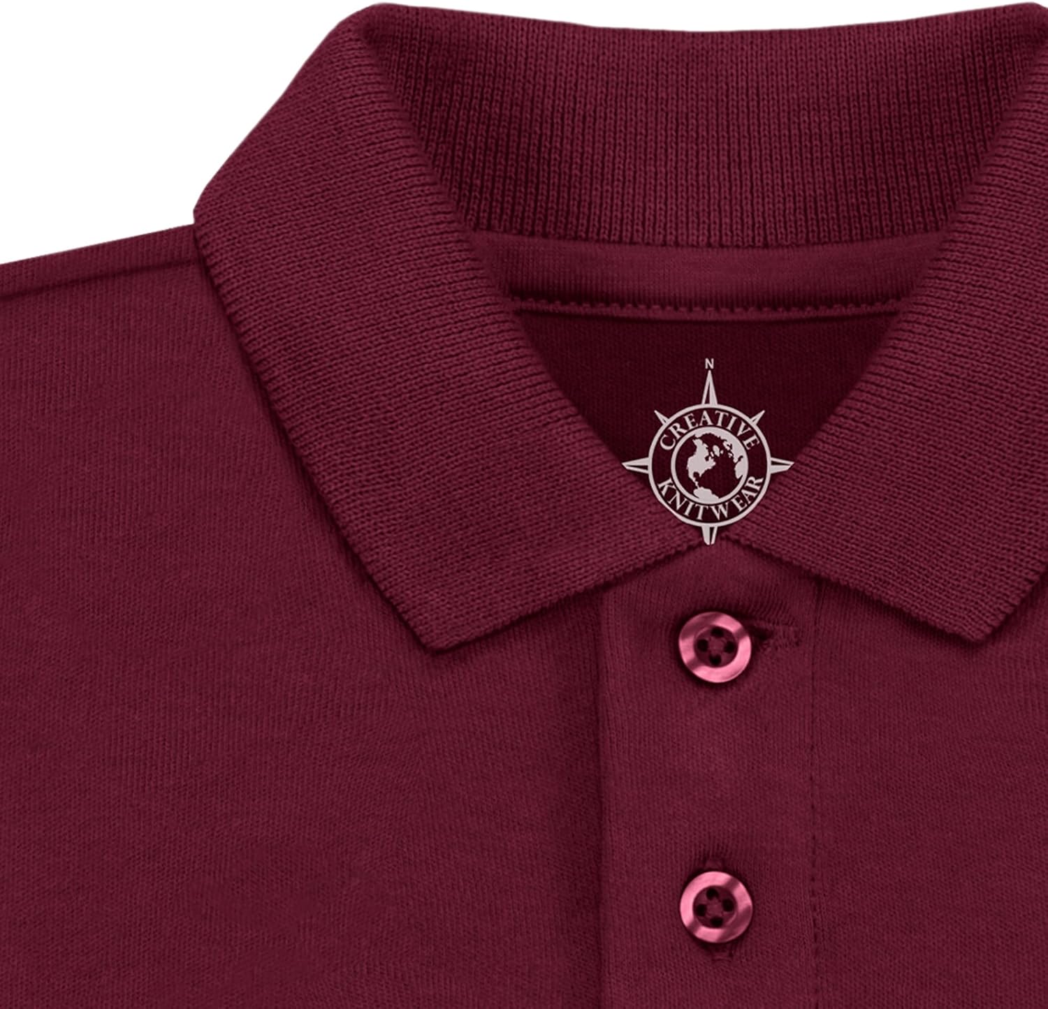 Creative Knitwear College Baby Polo Bodysuit Solid - Team Logo, Multiple Colors, for Boys & Girls (0-12 Months) - Image 2