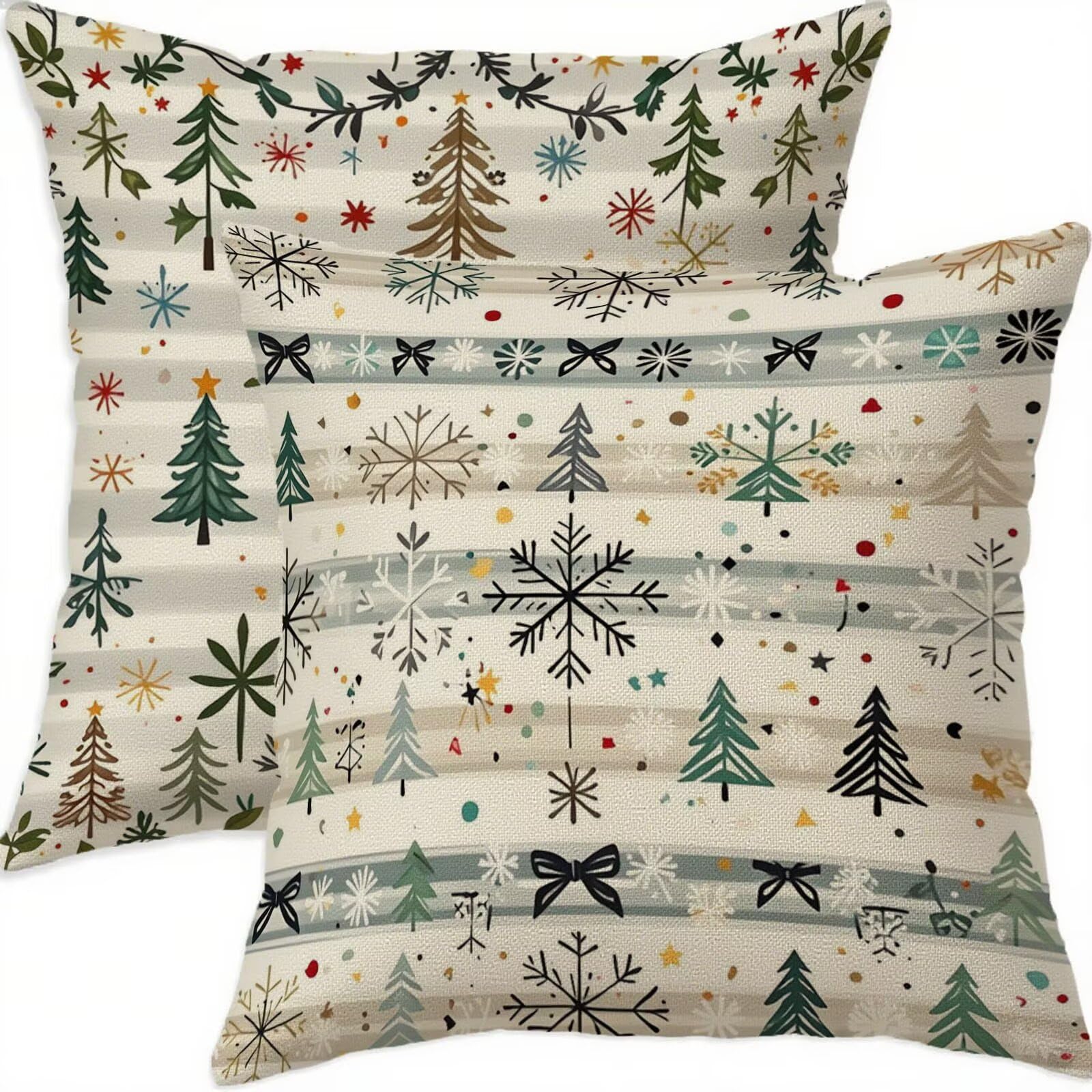 Housse coussin 65x65cm imperméable double face lot de 2 cyan avec zip invisible