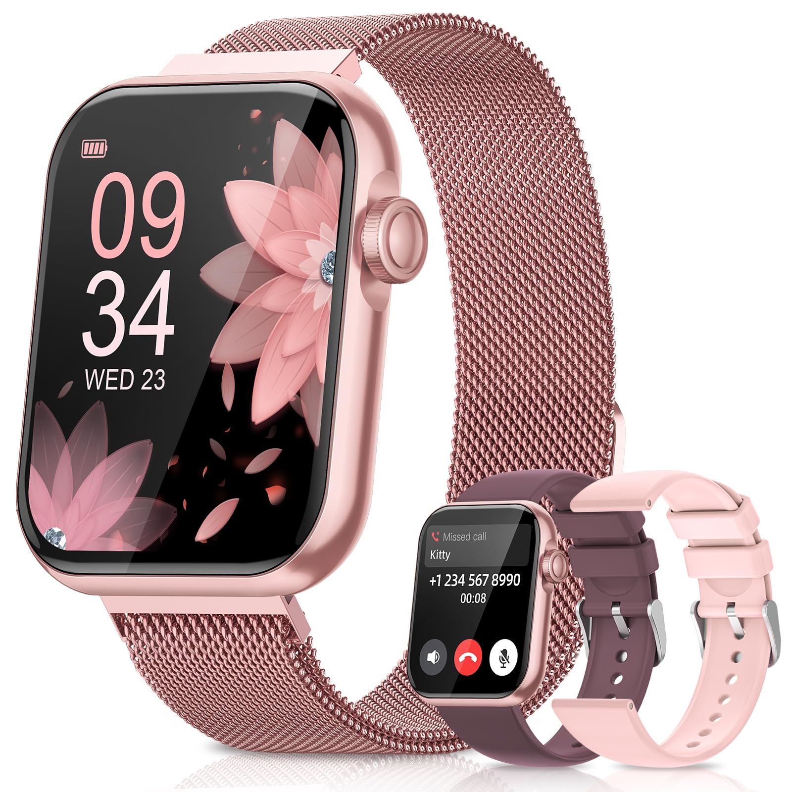 Smart Watches for Women Fitness Tracker Watch with Sleep Heart Rate SpO2 Blood Pressure Monitor 1 85 Smartwatch