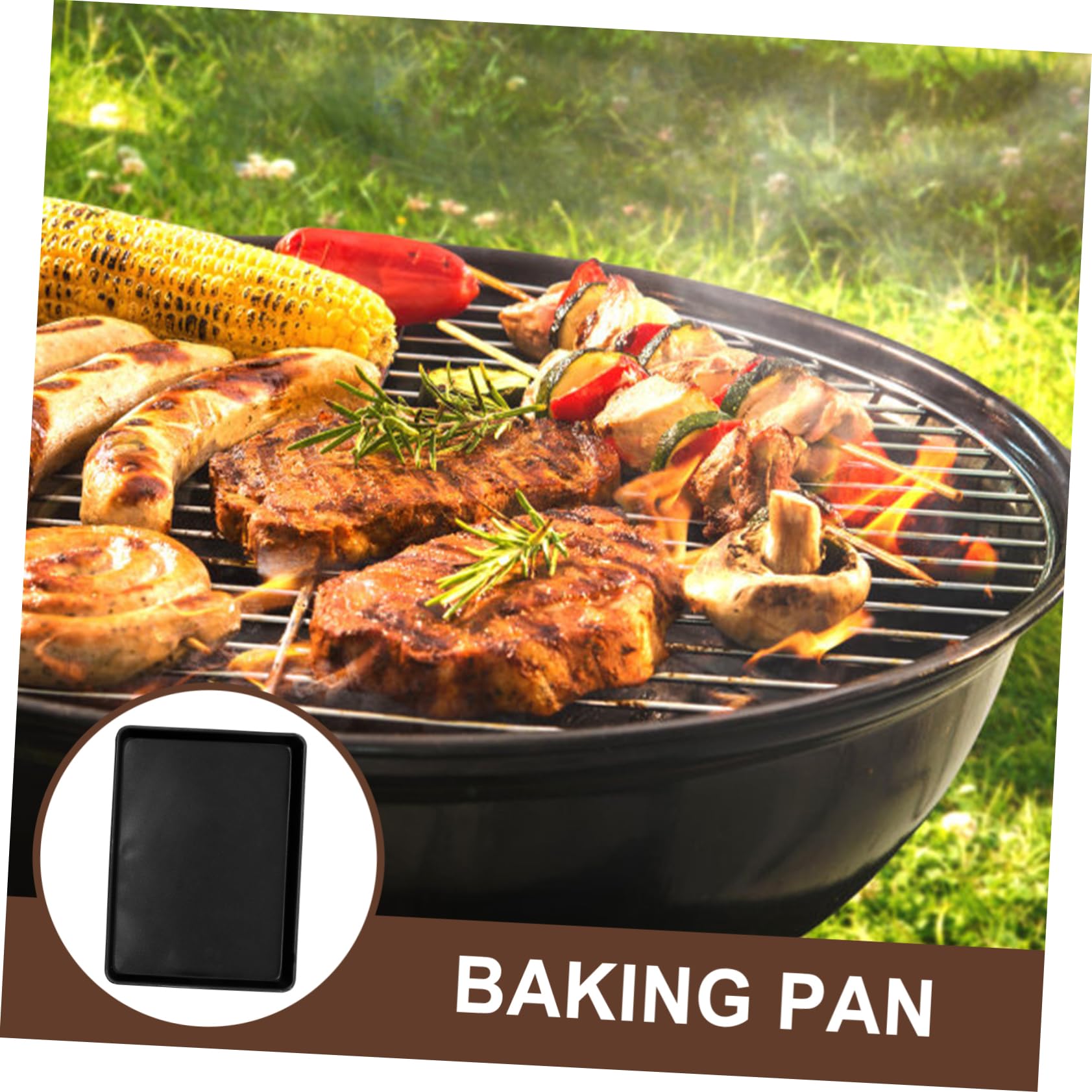 SHOWERORO Aluminiowa Blacha Do Piekarnika Non-stick Wielofunkcyjna Taca Serwisowa Prostokątna Blacha Do Pieczenia Ciasto Chleb Ciasteczka Idealna i Podawania
