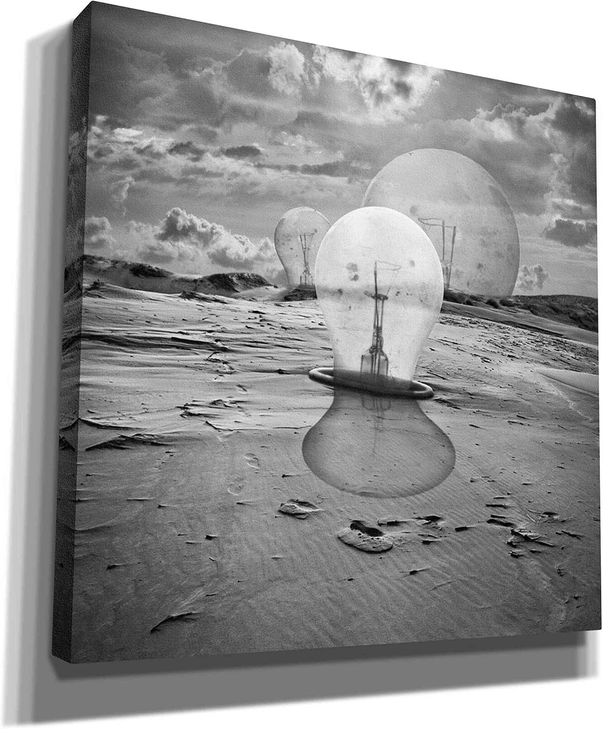 Epic Graffiti 'Bulbs' by Dariusz Klimczak, Canvas Wall Art, 12"x12"