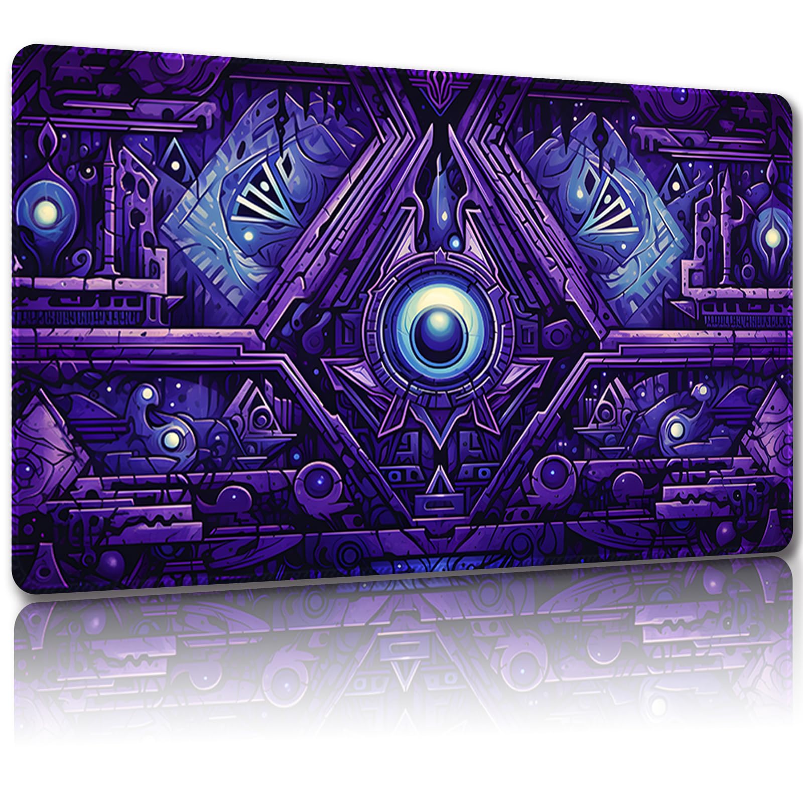 Malqiqi Magic Playmat - 24 x 14 Inches, Free Storage Bags, TCG & Board Game Mat