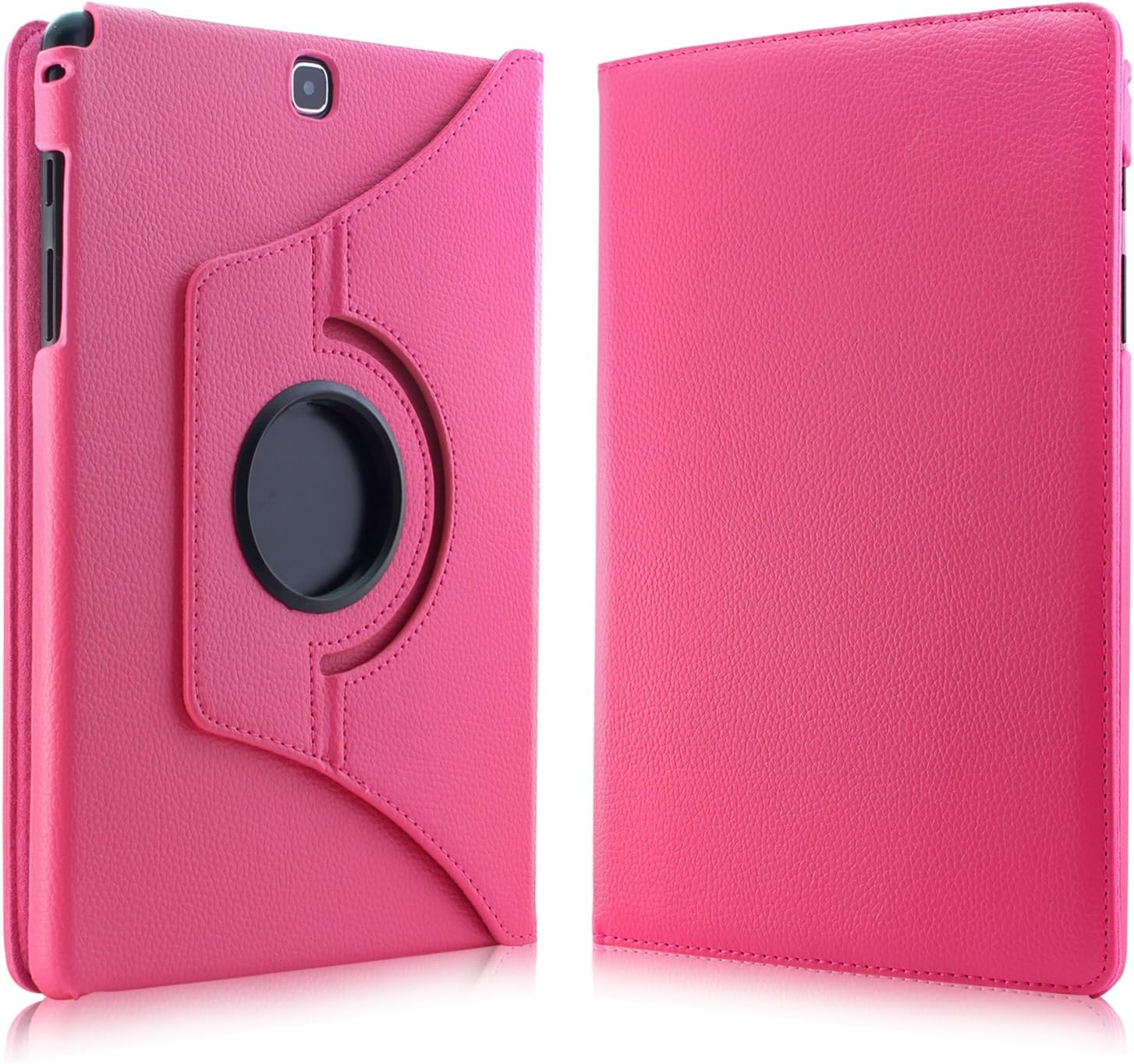 Infiland Samsung Galaxy Tab A 9.7 Case, PU Leather 360° Rotating Stand Case Cover for Samsung Galaxy Tab A 9.7-Inch SM-T550 Tablet ONLY - Magenta