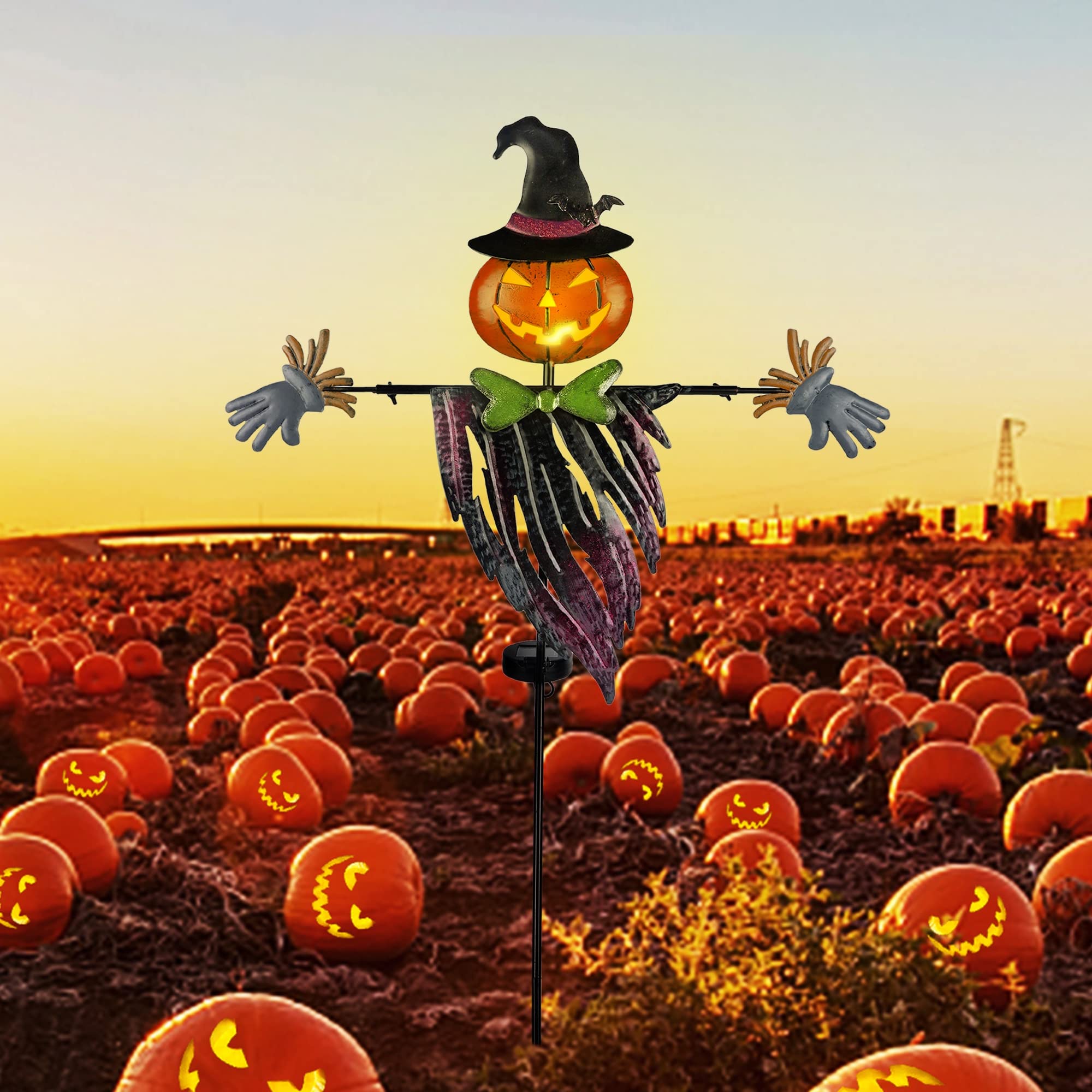 Ridota Solar Halloween Yard Decorations, Outdoor LED Solar Powered