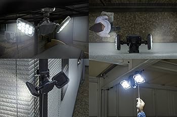 Amazon | ムサシ RITEX フリーアーム式LEDセンサーライト(12W×2
