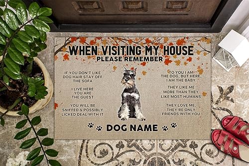 Miniatura 9 de Felpudo de Bloodhound When Visiting My House Please Remember - Tapetes personalizados para puerta, decoración al aire libre, entrada a casa, porche,