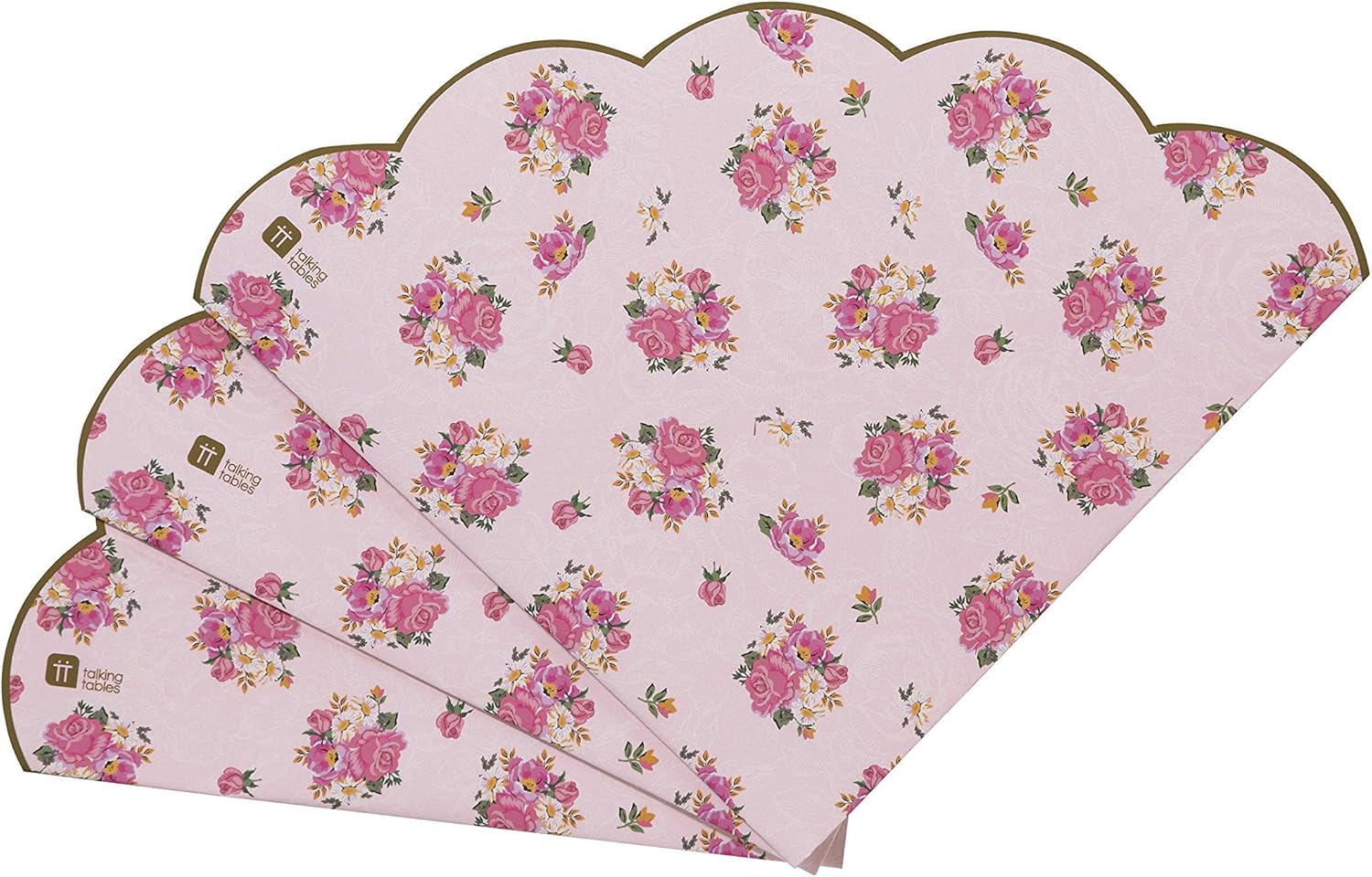 Talking Tables Truly Scrumptious Scalloped Floral Paper