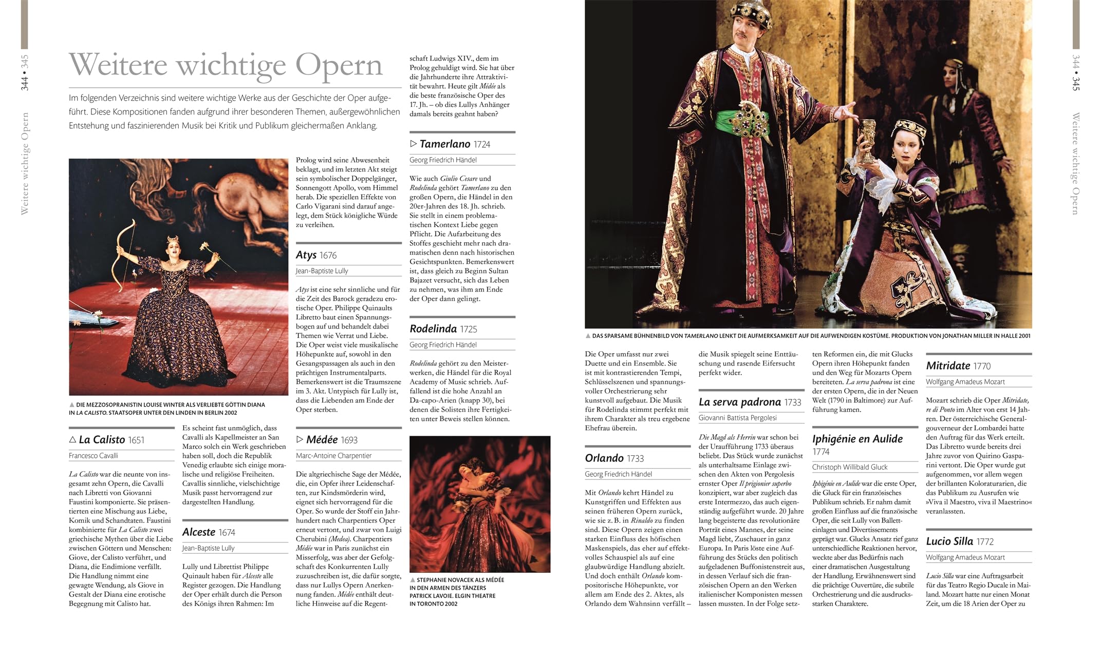 Die Oper: Eine Zeitreise in opulenten Bildern. 400 Jahre Operngeschichte in einem Bildband, mit Fotografien und Portraits der Opernstars